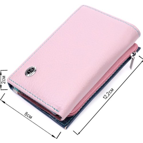 Гаманець ST Leather З натуральної шкіри Різнокольоровий (19462)