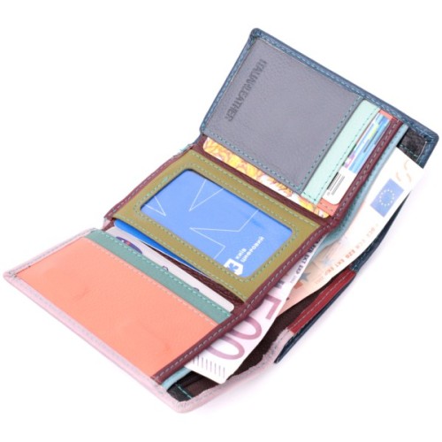 Гаманець ST Leather З натуральної шкіри Різнокольоровий (19462)