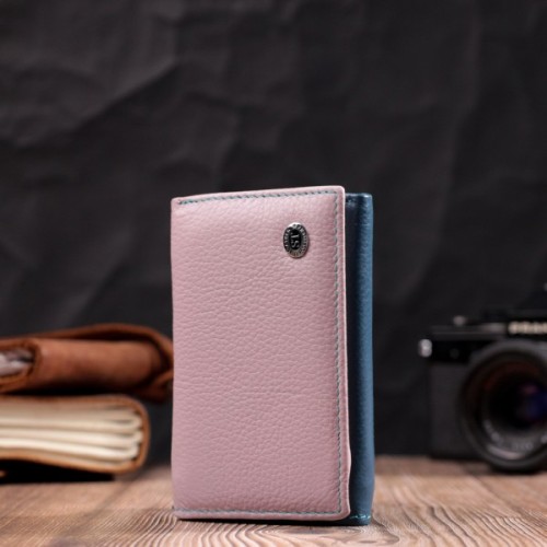 Гаманець ST Leather З натуральної шкіри Різнокольоровий (19462)