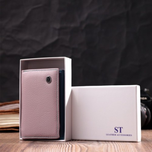 Гаманець ST Leather З натуральної шкіри Різнокольоровий (19462)