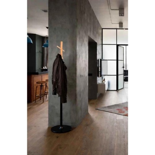 Вішалка підлогова Аклас Інжир VKY-6014B 171x37 (Бук/метал чорний) (00164123)