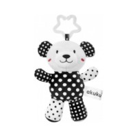Іграшка на коляску Akuku Ведмедик, чорно-білий (A0470)