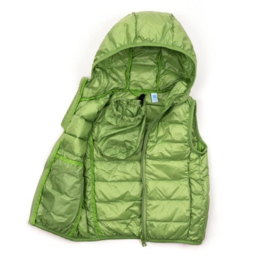 Жилет дитячий Kurt пуховий з капюшоном (V-HT-580T-104-green)