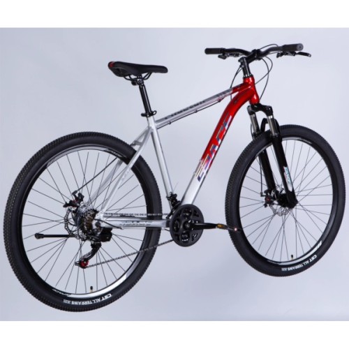 Велосипед Space 29" PHAETON DD FR рама-18" AL 2026 сріблясто-червоний (OPS-SP-29-181)