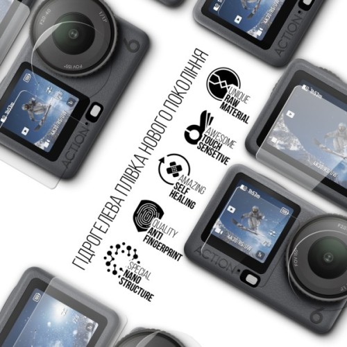 Плівка захисна Armorstandart hydrogel DJI Osmo Action 6 Big Screen + Small Screen + Camera Lens (ARM93848)