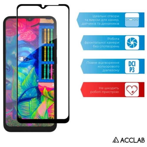 Скло захисне ACCLAB Full Glue Samsung A04 Black (1283126544804)