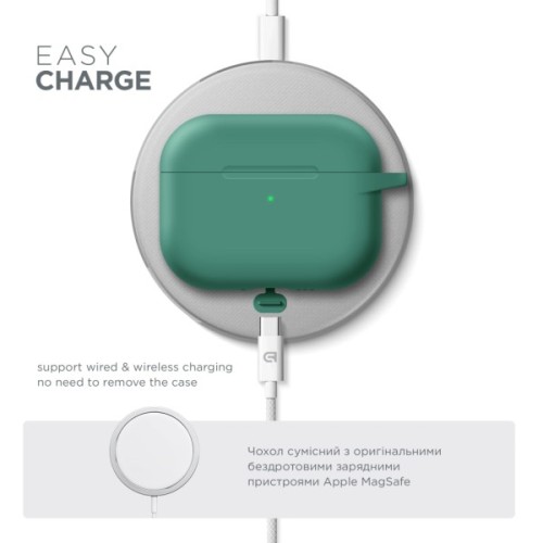 Чохол для навушників Armorstandart Hang Case For Apple AirPods Pro 3 Needle Green (ARM88279)