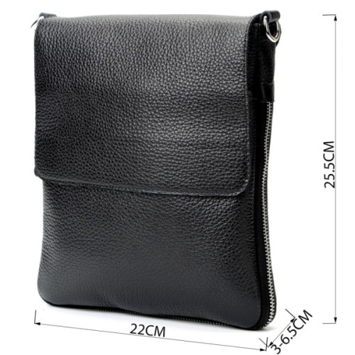 Сумка Shvigel Шкіряна Чорна (11016)