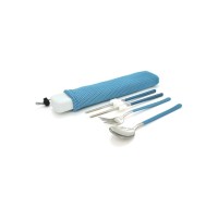 Набір туристичного посуду Voltronic ложка, виделка, китайські палички (17522)