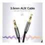 Кабель мультимедійний 3.5mm M to 3.5mm M 3.0m AV119 black Ugreen (10736)