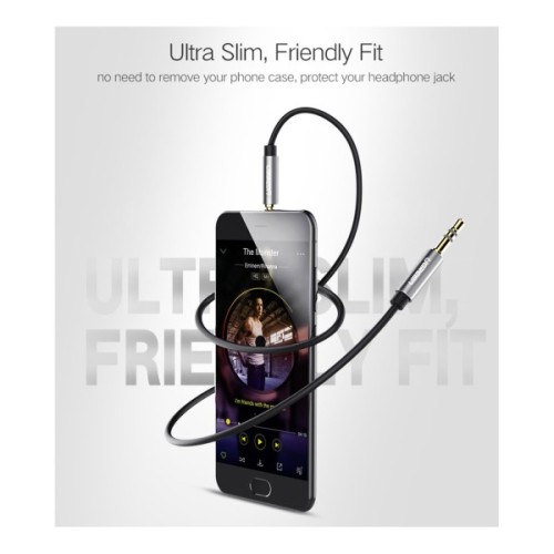 Кабель мультимедійний 3.5mm M to 3.5mm M 3.0m AV119 black Ugreen (10736)