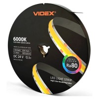 Світлодіодна стрічка Videx COB DC24V 55W 5M 6000K Ra80 IP20 5м (VL-LSTCB320-24116-B5)
