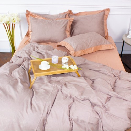 Постільна білизна MirSon Satin Жаккард Golden wheat 200х220 (2200005395530)