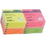 Папір для нотаток Buromax with adhesive layer 76х76мм, 100sheets, NEON colors (BM.2312-98)