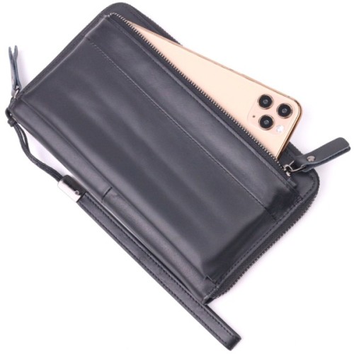 Гаманець Vintage З натуральної шкіри Чорний (21292)