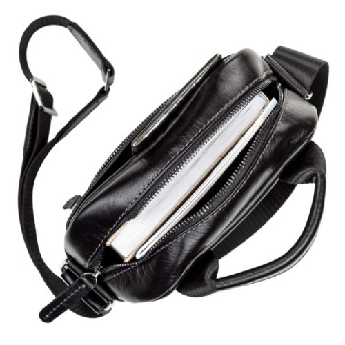 Сумка Shvigel Шкіряна Чорна (11088)