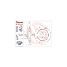 Гальмівний диск Brembo 09.R124.21