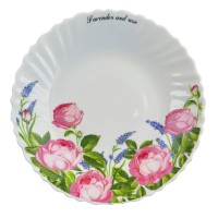 Тарілка Vittora "Лаванда і Троянда" Wave Dessert 19 см (122956)