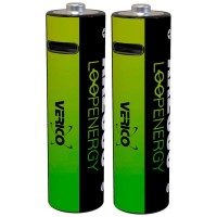 Акумулятор Verico AA USB Type-C 1700mAh 1.5V Li-ion * 2 (LoopEnergy) (1UDBT-A1WEA2-NN)