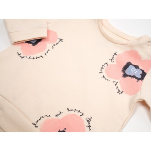 Набір дитячого одягу Tongs з квіточками (3559-80G-beige)