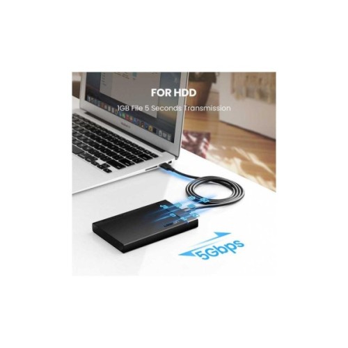 Дата кабель USB 3.0 AM to USB-C 1.0m US184 Black Ugreen (20882)