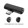 Перехідник USB-C M to USB-C F + 3.5mm F black XoKo (AC-205-BK)