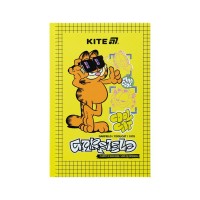 Блокнот Kite А6 Garfield, тверда обкладинка, 80 аркушів, клітинка (GF25-199)