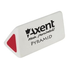 Гумка Axent soft Pyramid, white-red (display) (1187-А)