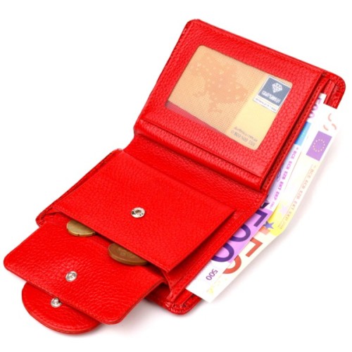 Гаманець Canpellini З натуральної шкіри Червоний (21681)