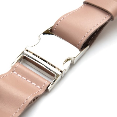 Сумка Grande Pelle Шкіряна поясна Рожева (11359)