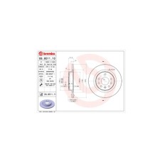 Гальмівний диск Brembo 08.9511.10