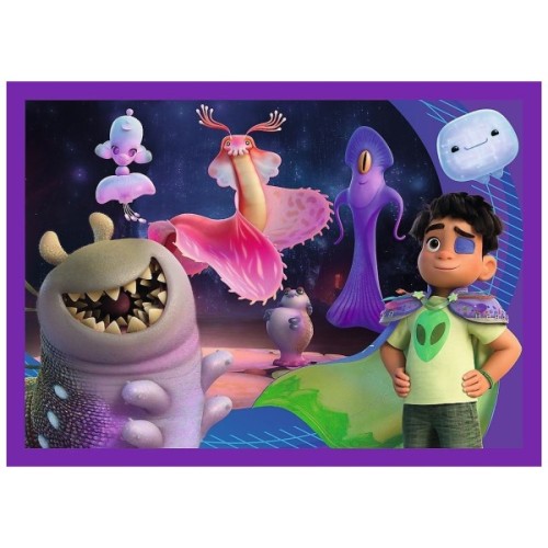 Пазл Trefl Disney Elio Позаземні місії 4 в 1 (35, 48, 54, 70) (5900511346657)