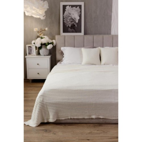 Плед Прованс COTTON молочний 120 х 200 см (039526)