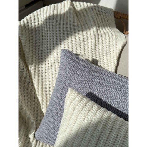 Плед Прованс COTTON молочний 120 х 200 см (039526)