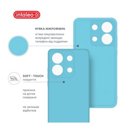 Чохол до мобільного телефона Intaleo Silicone Poco X6 Light Blue (1283126600432)