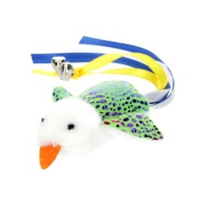 Іграшка для котів Hippie Pet Пташка зелена 7.5 см (HIPCT2304040G)