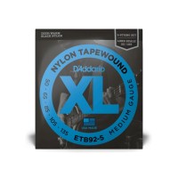 Струни для гітари D'Addario XL Nylon Tapewound 5-String Bass (50-135) (ETB92-5)
