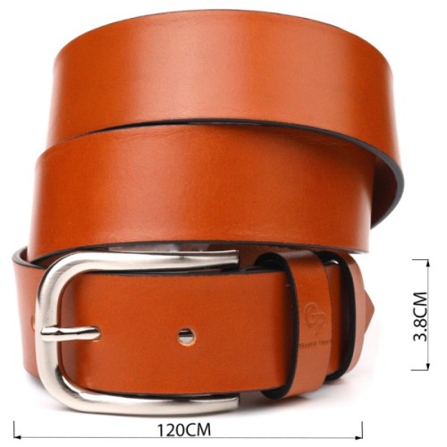 Ремінь Grande Pelle З натуральної шкіри Рудий (21472)
