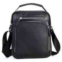 Сумка Vintage Месенджер шкіряна Чорна (20247)