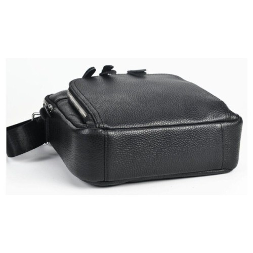 Сумка Vintage Месенджер шкіряна Чорна (20247)