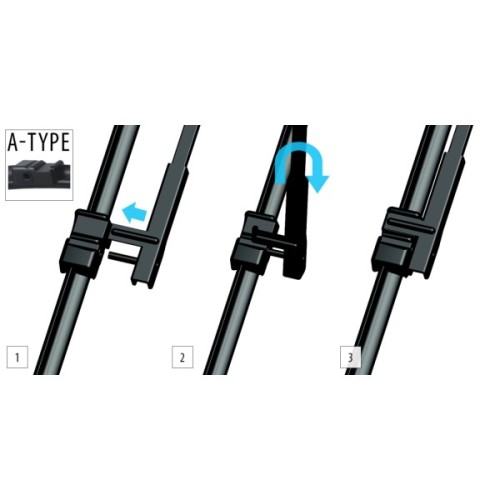 Щітка склоочисника OXIMO 525+475 мм (WA475525A)