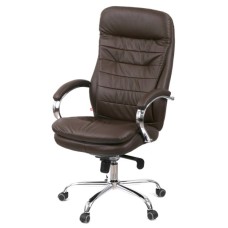 Офісне крісло Аклас Валенсія MB XY-7340 Коричневий (Шкіра LC-K dark brown) (00161484)