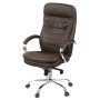 Офісне крісло Аклас Валенсія MB XY-7340 Коричневий (Шкіра LC-K dark brown) (00161484)
