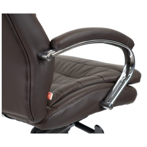 Офісне крісло Аклас Валенсія MB XY-7340 Коричневий (Шкіра LC-K dark brown) (00161484)