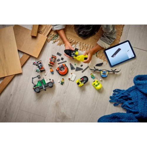Конструктор LEGO City Ремікс літака, вантажівки та судна на повітряній подушці (60505-)