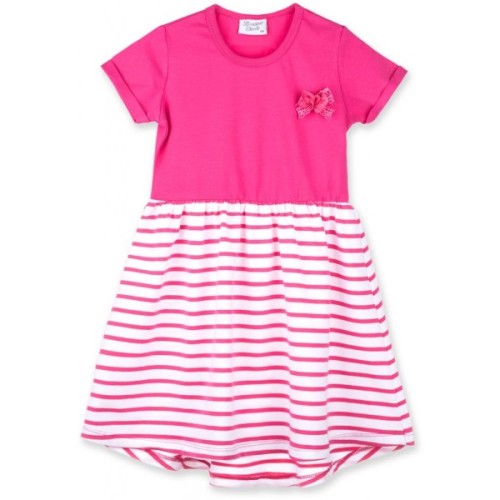 Плаття дитяче Breeze зі спідницею в смужку (8753-92G-fuchsia)