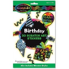 Набір для творчості Melissa&Doug Набор наклеек-царапок День рождения (MD5828)