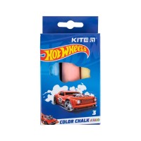 Крейда Kite кольорова Jumbo Hot Wheels, 3 кольори (HW24-077)