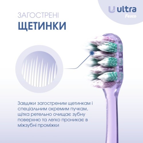 Зубна щітка Fesco Ultra Multi Brush Soft Фіолетова (4820204702106)