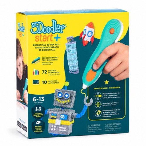 3D - ручка 3Doodler Start Plus для дитячої творчості - Креатив Плюс (72 стрижні) (SPLUS EFG)